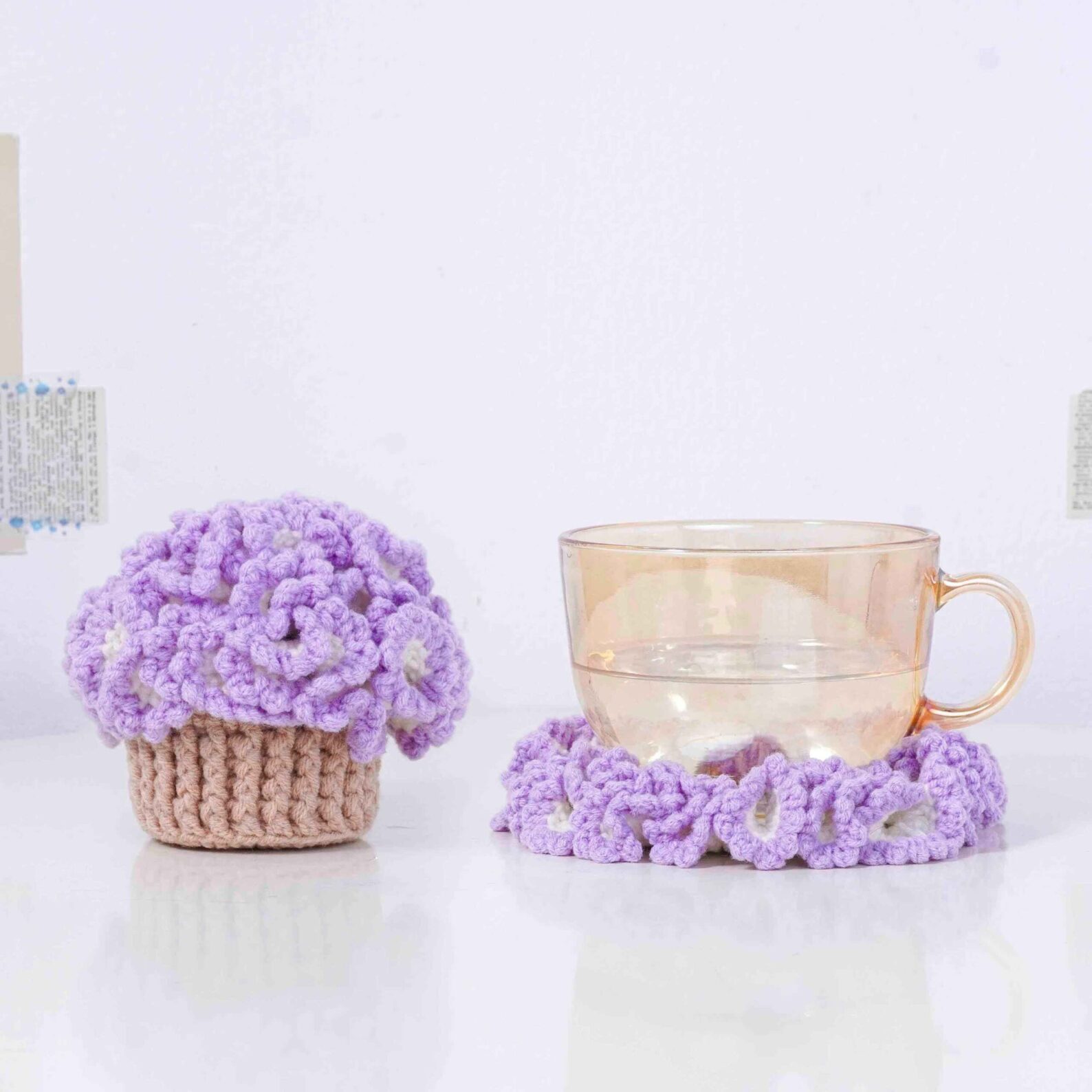 Carnation Flower Coaster Crochet Pattern