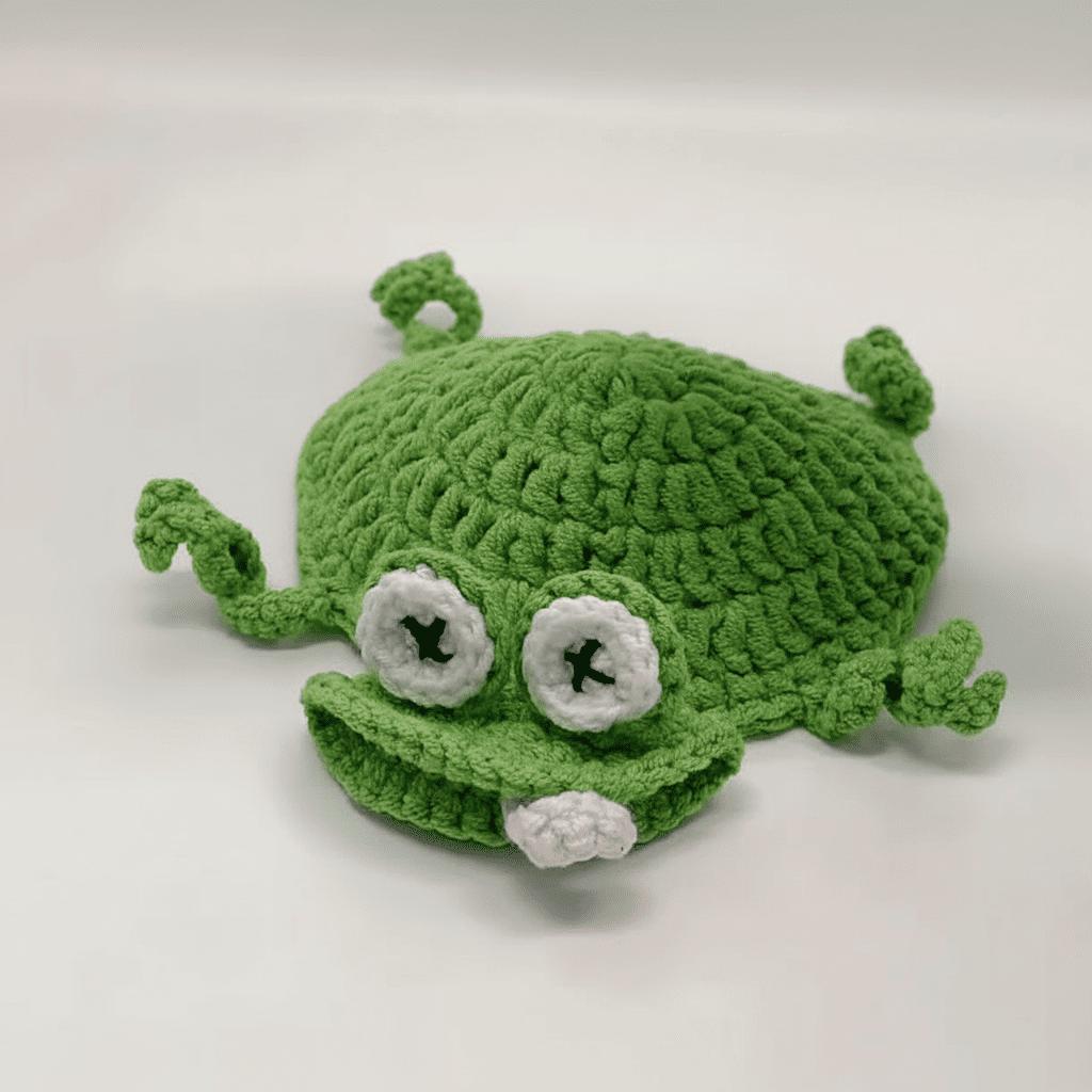 funny frog coaster crochet pattern digital pdf download