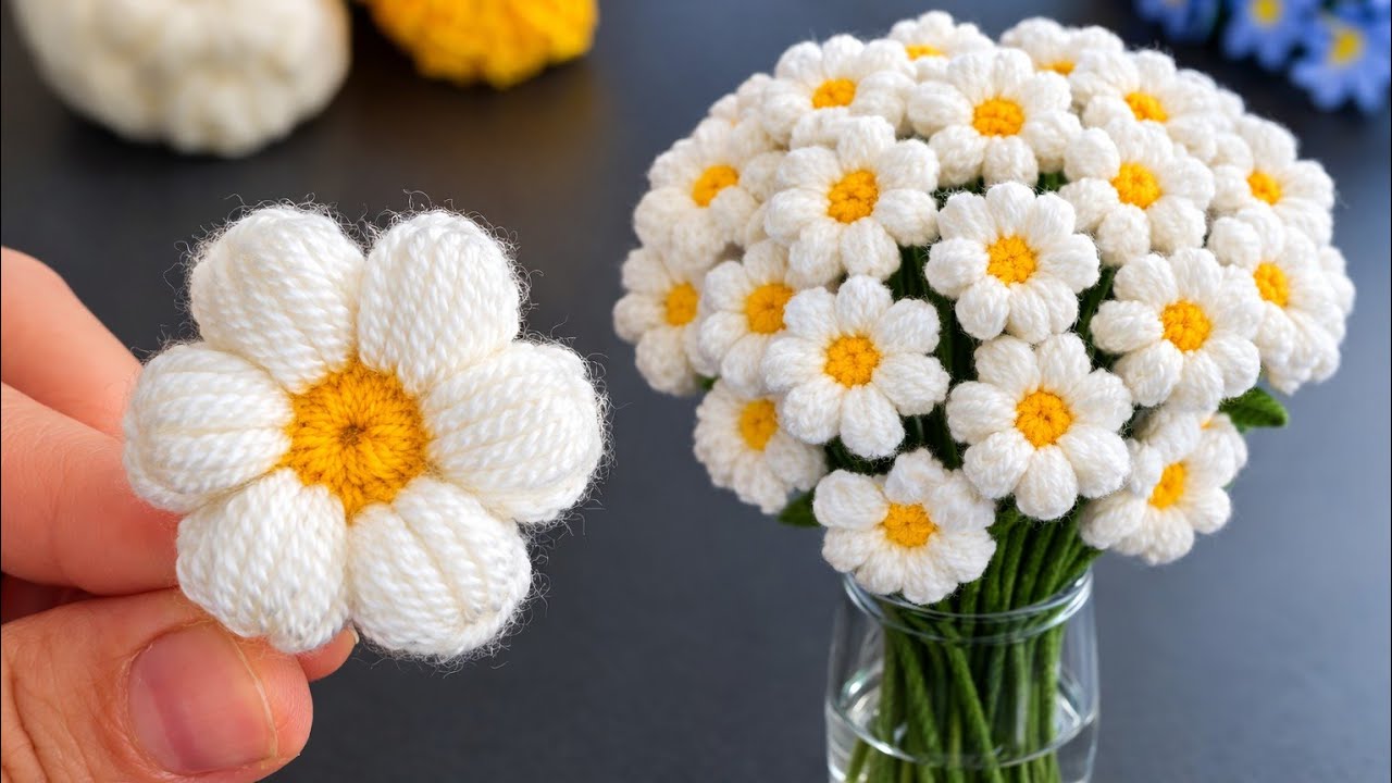 Crochet Daisy Flower Tutorial