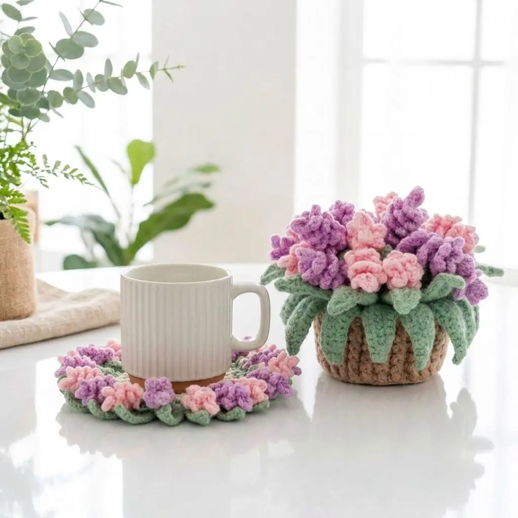lavender coaster crochet pattern