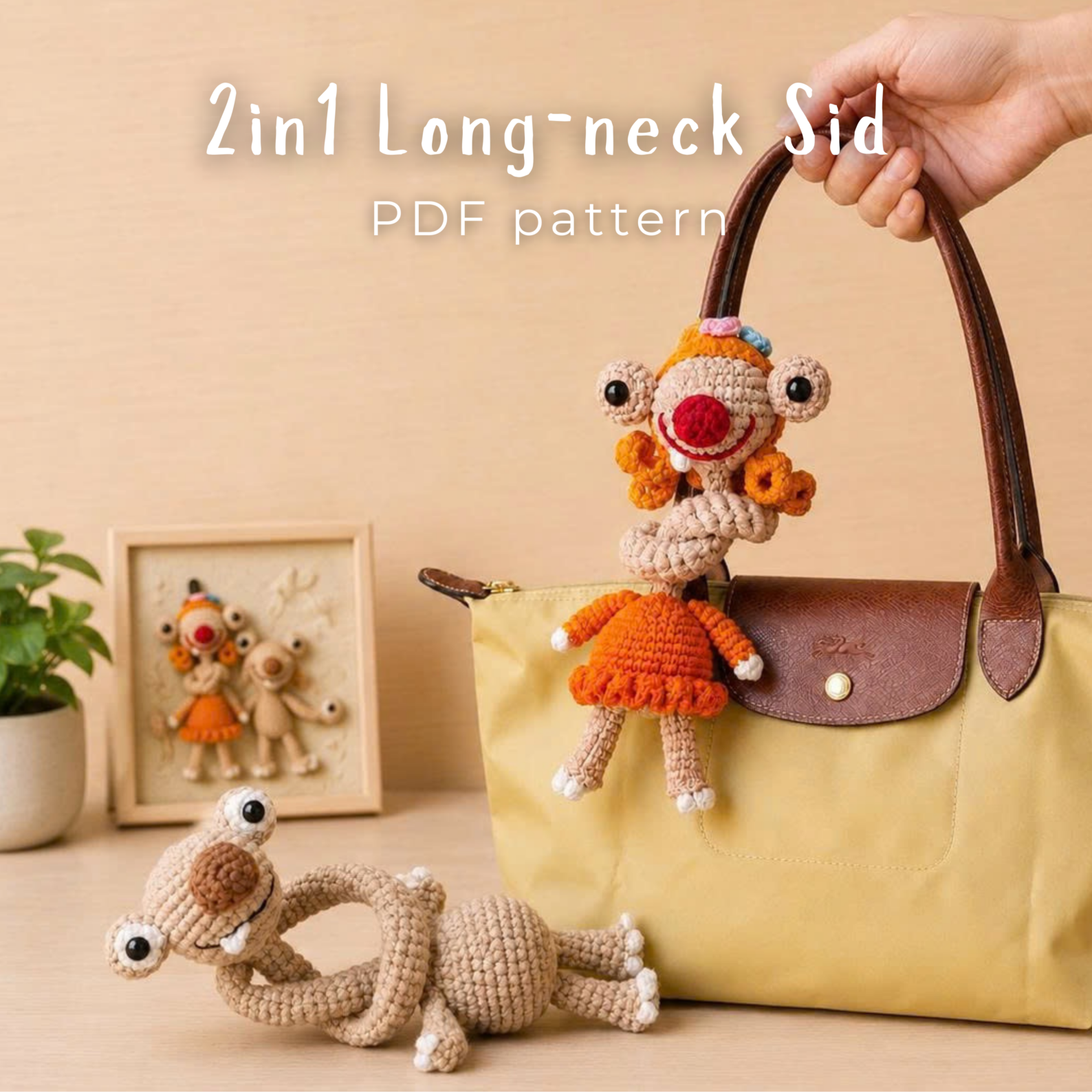 2in1 Long Neck Sid Crochet Pattern