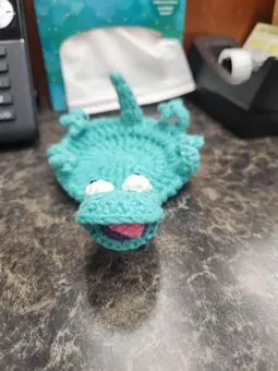 Photo review by Aria for the 3-in-1 Scrat, Lizard & Crocodile Coasters crochet pattern bundle