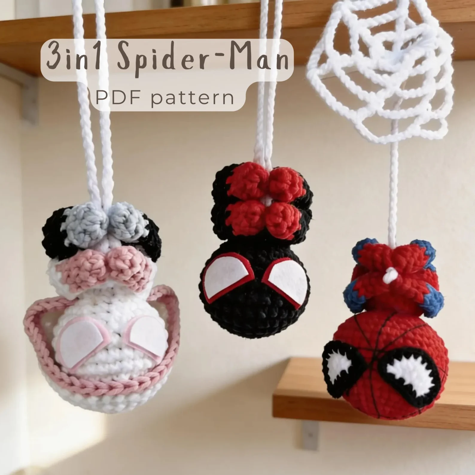 3-in-1 Spider Hero Crochet Pattern Bundle PDF