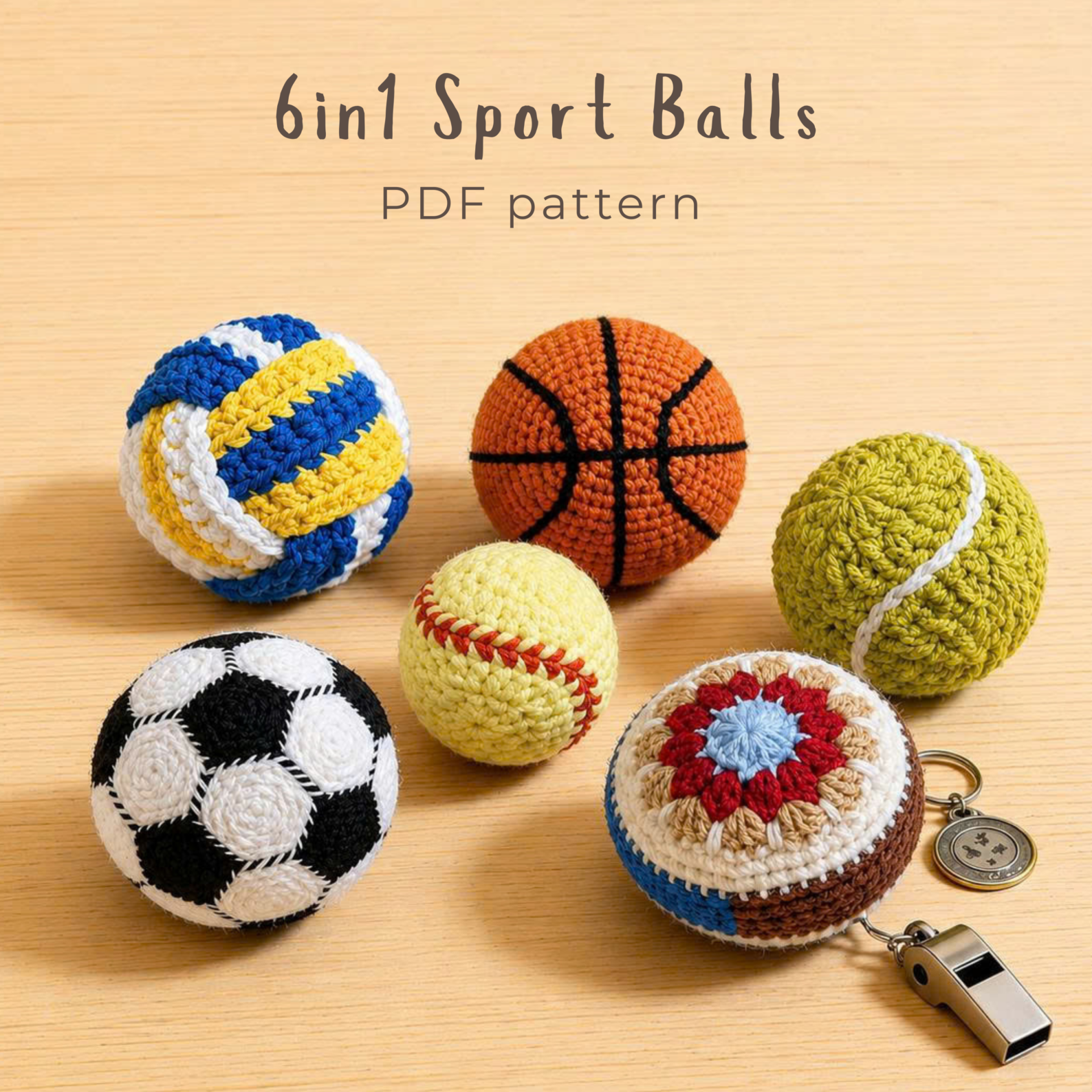 Hacky Sack Sports Balls Crochet Pattern Bundle PDF