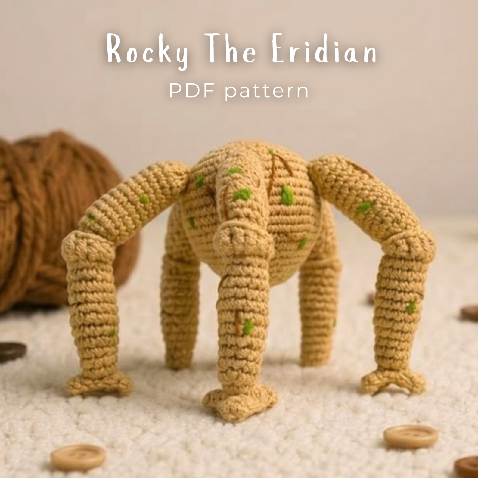 Rocky the Eridian Crochet Pattern PDF