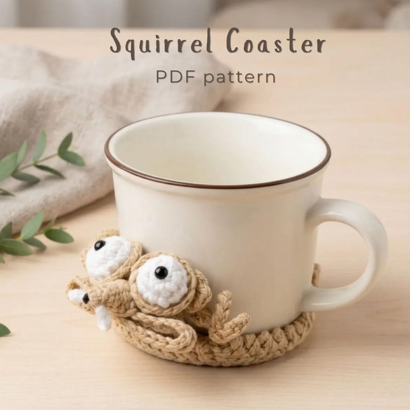 Scrat Coaster Crochet Pattern PDF