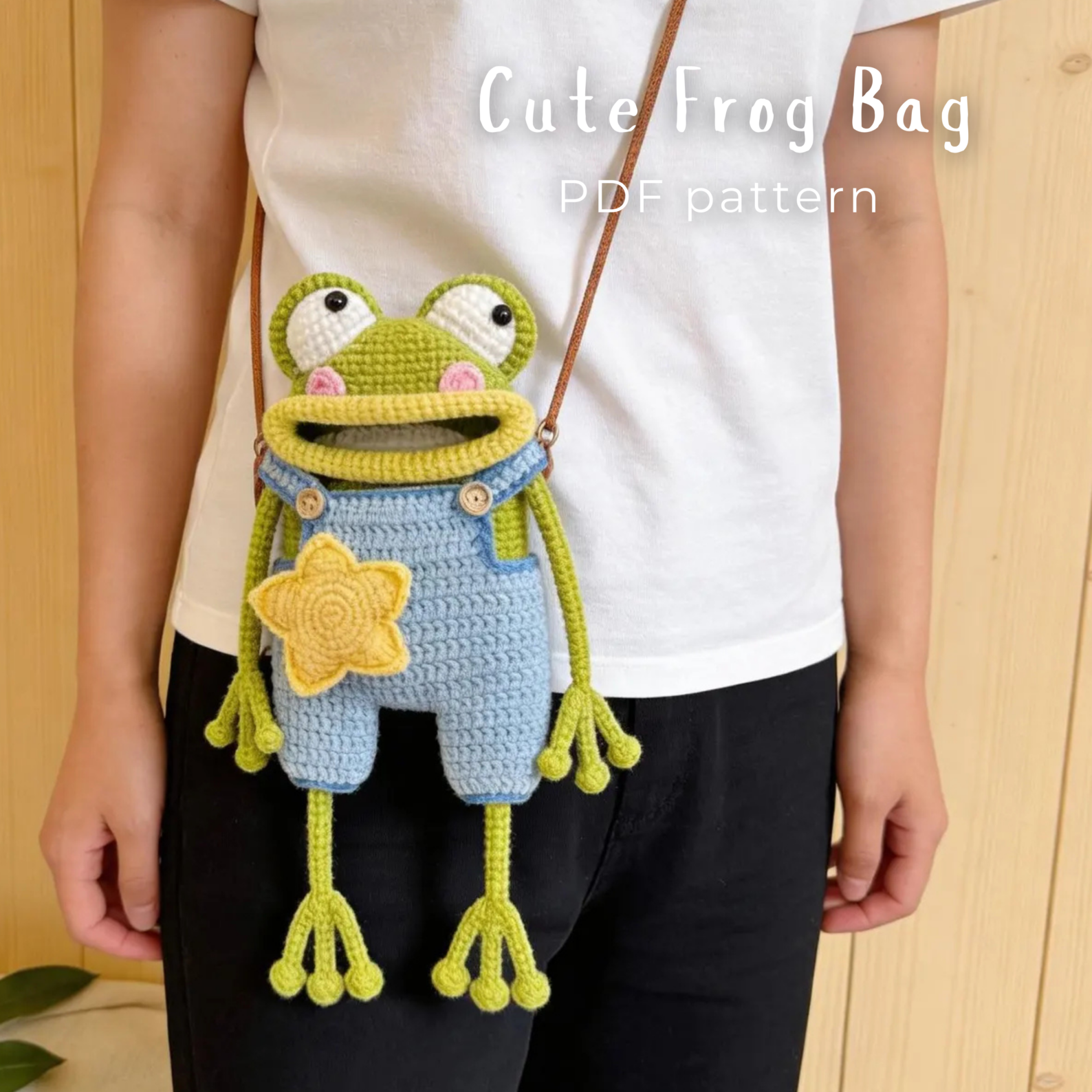 Cute Frog Bag Crochet Pattern PDF
