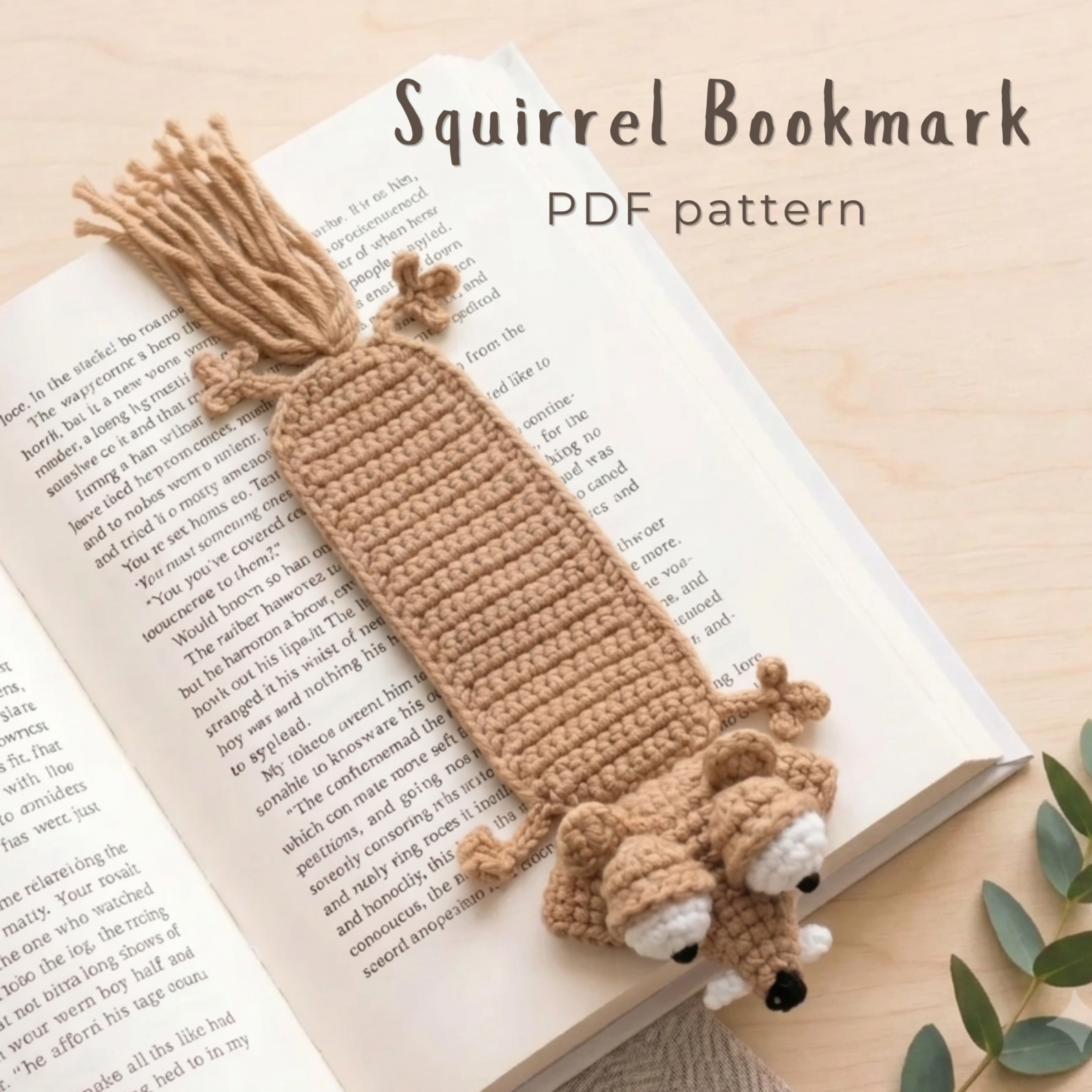 Scrat Bookmark Crochet Pattern PDF
