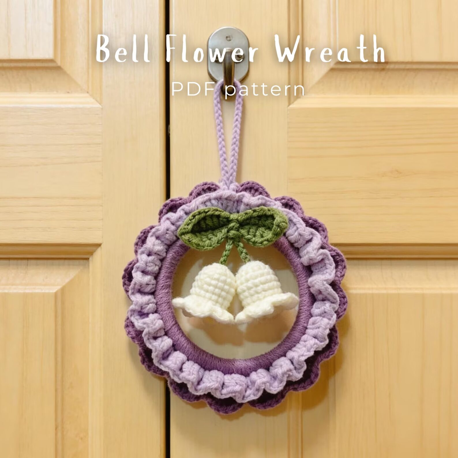 Bellflower Wreath Charm Crochet Pattern