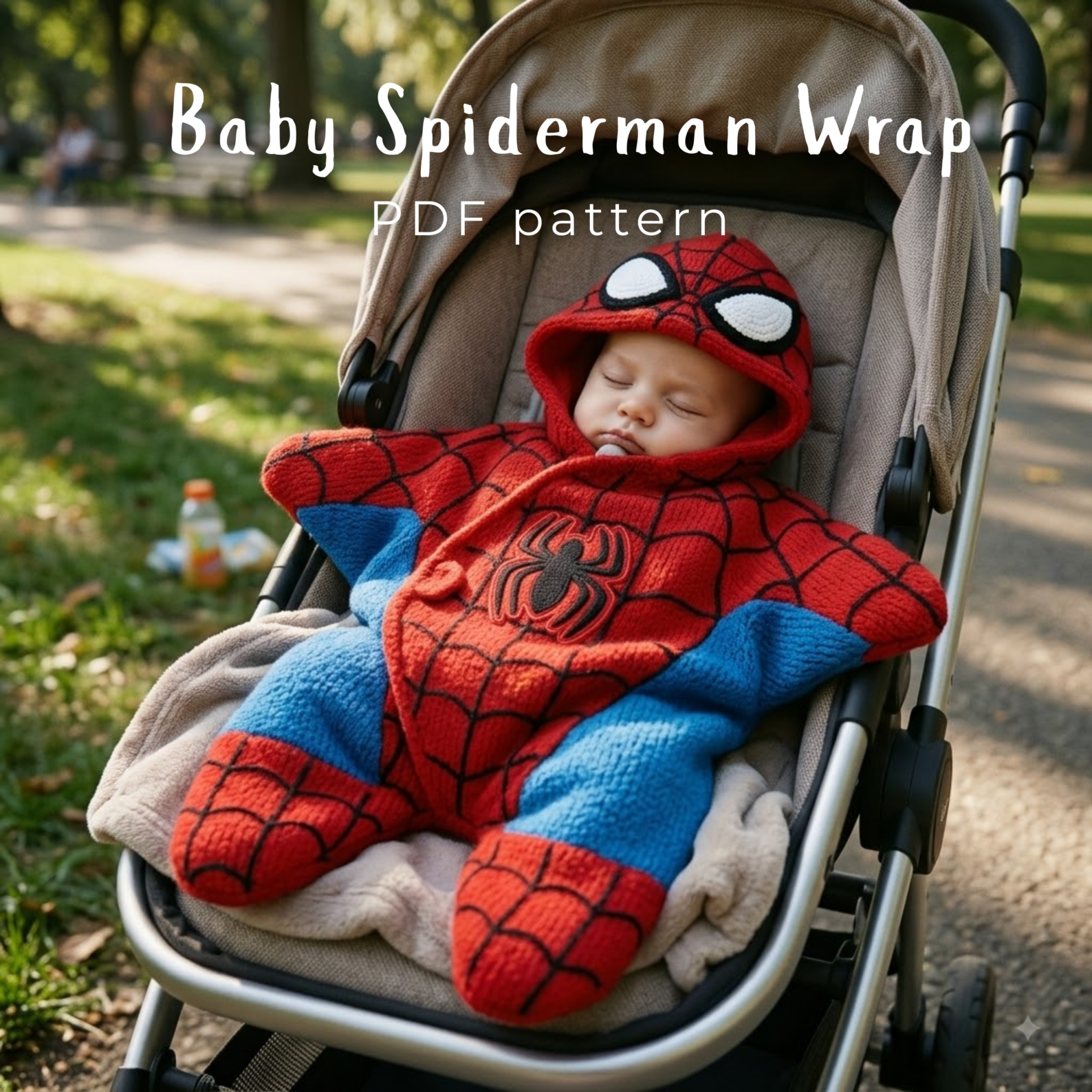 Spider-Man Baby Star Wrap Crochet Pattern PDF